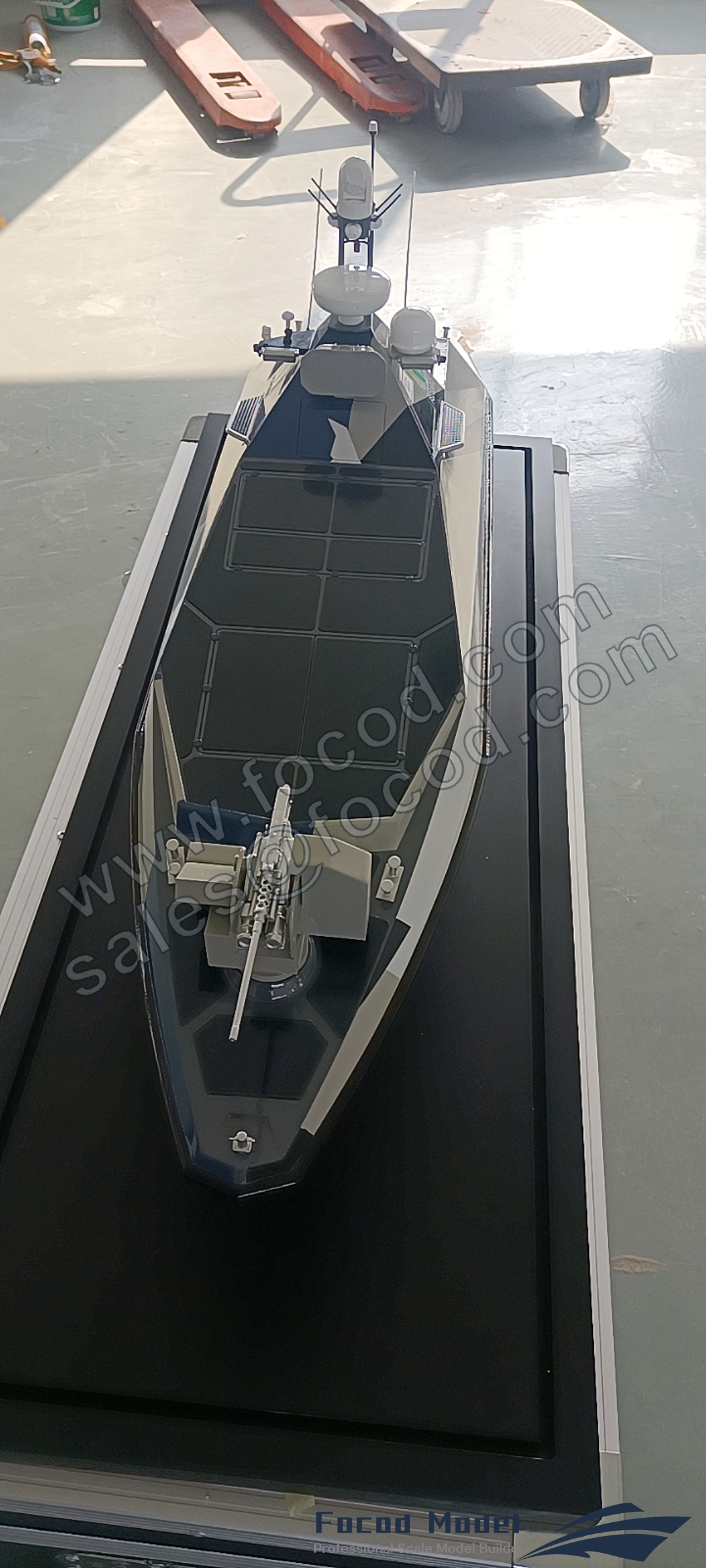 custom made model of Unmanned Surface vessel